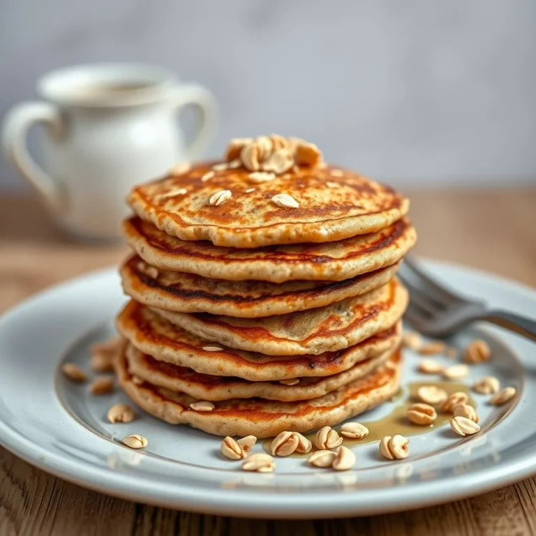 Pancakes flocons d’avoine sans farine : recette facile