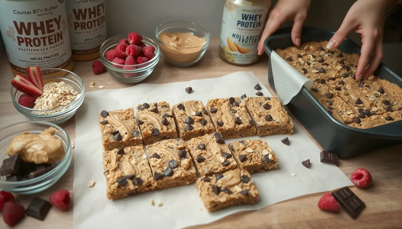 recette barre protéinée whey